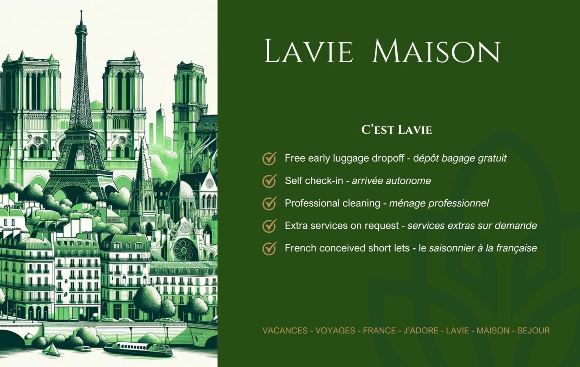 Lavie Maison Chic Stay Ac Parking Paris Ngoại thất bức ảnh